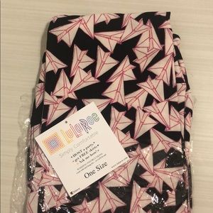 Lularoe OS Leggings paper airplanes *unicorn*